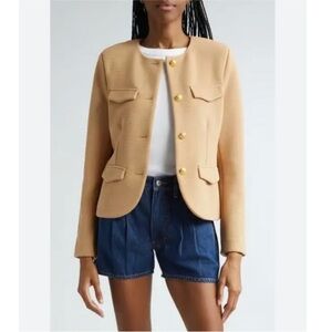 Veronica Beard Kensington knit jacket in latte